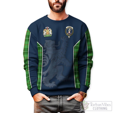 Clephan Tartan Sweater with Family Crest and Lion Rampant Vibes Sport Style