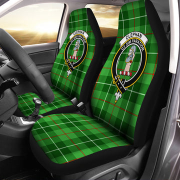 Clephane (Clephan) Tartan Car Seat Cover with Family Crest One Size - Tartan Vibes Clothing