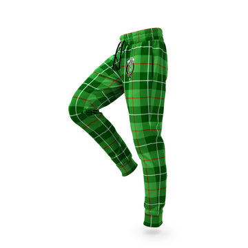 Clephan Tartan Joggers Pants with Family Crest