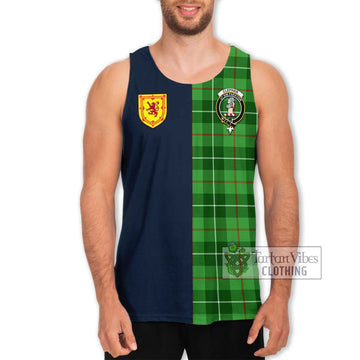 Clephane (Clephan) Tartan Men's Tank Top Alba with Scottish Lion Royal Arm Half Style Men - Tartan Vibes Clothing