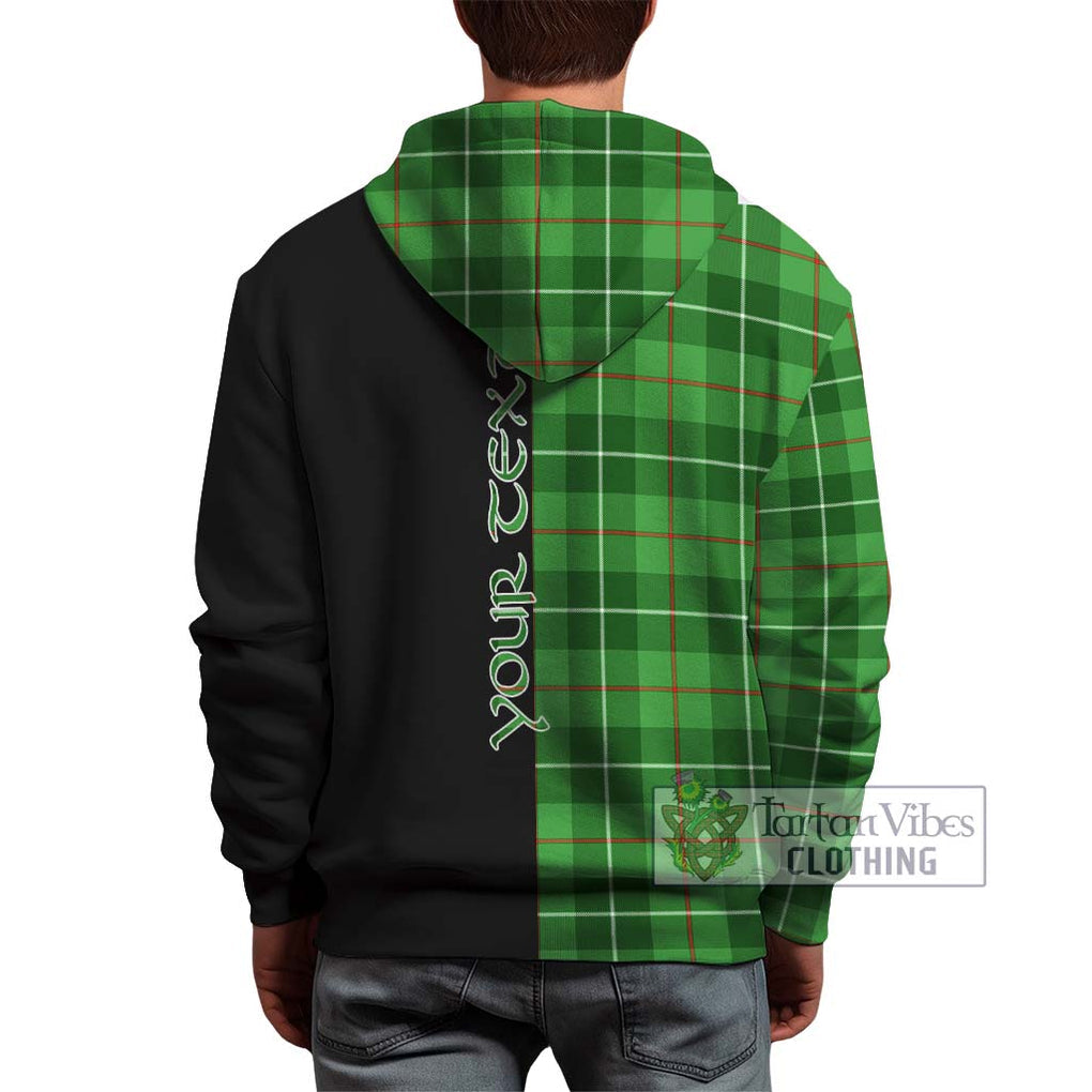 Clephane (Clephan) Tartan Hoodie with Family Crest and Half Of Me Style - Tartan Vibes Clothing