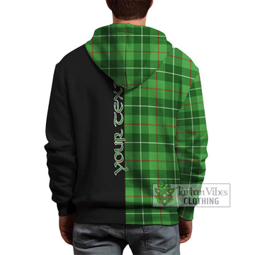 Clephane (Clephan) Tartan Hoodie with Family Crest and Half Of Me Style - Tartan Vibes Clothing