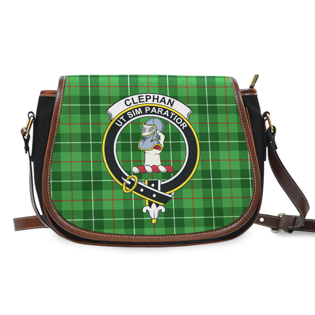 Clephane (Clephan) Tartan Saddle Bag with Family Crest - Tartan Vibes Clothing