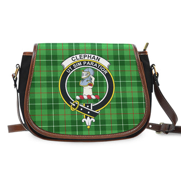 Clephane (Clephan) Tartan Saddle Bag with Family Crest - Tartan Vibes Clothing