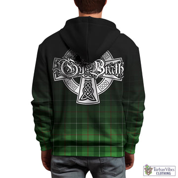 Clephan Tartan Hoodie Featuring Alba Gu Brath Family Crest Celtic Inspired