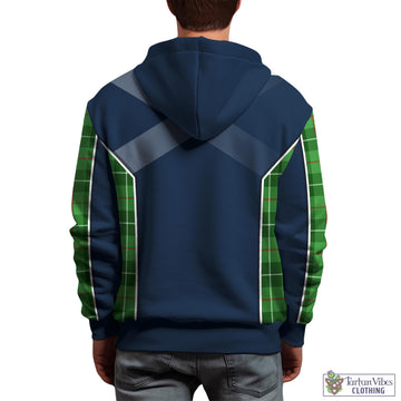 Clephan Tartan Hoodie with Family Crest and Scottish Thistle Vibes Sport Style