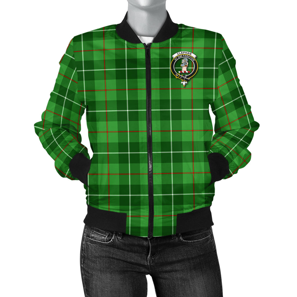 Clephane (Clephan) Tartan Bomber Jacket with Family Crest - Tartan Vibes Clothing