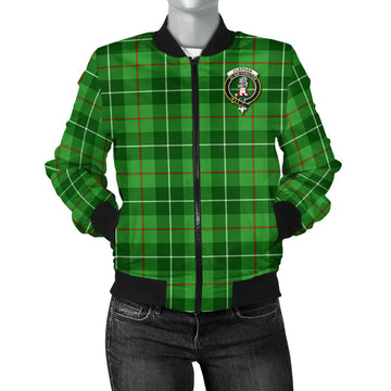 Clephan Tartan Bomber Jacket with Family Crest
