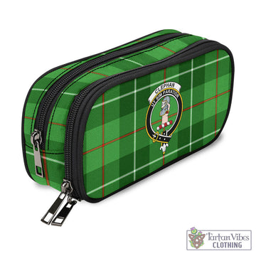 Clephane (Clephan) Tartan Pen and Pencil Case with Family Crest - Tartan Vibes Clothing