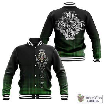 Clephane (Clephan) Tartan Baseball Jacket Featuring Alba Gu Brath Family Crest Celtic Inspired - Tartan Vibes Clothing