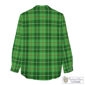 Clephan Tartan Womens Casual Shirt with Family Crest