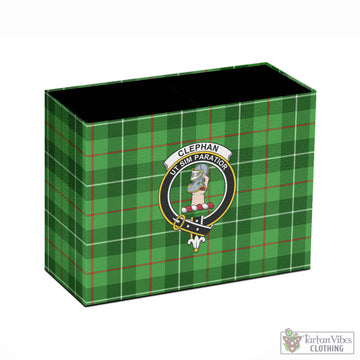 Clephane (Clephan) Tartan Pen Holder with Family Crest - Tartan Vibes Clothing