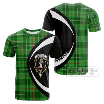 Tartan Vibes Clothing Clephan Tartan Cotton T-shirt with Family Crest Circle Style