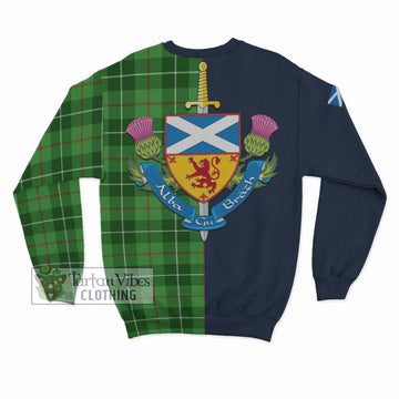 Tartan Vibes Clothing Clephan Tartan Sweatshirt with Scottish Lion Royal Arm Half Style