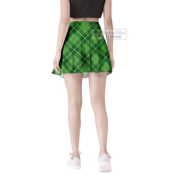 Clephan Tartan Women's Plated Mini Skirt