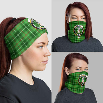 Clephane (Clephan) Tartan Neck Gaiters, Tartan Bandanas, Tartan Head Band with Family Crest - Tartan Vibes Clothing