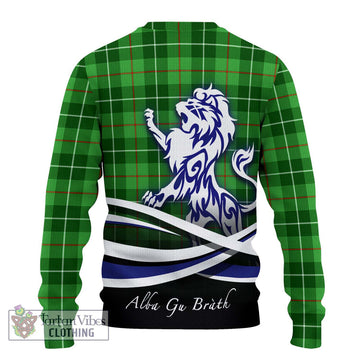 Clephane (Clephan) Tartan Knitted Sweater with Alba Gu Brath Regal Lion Emblem - Tartanvibesclothing Shop