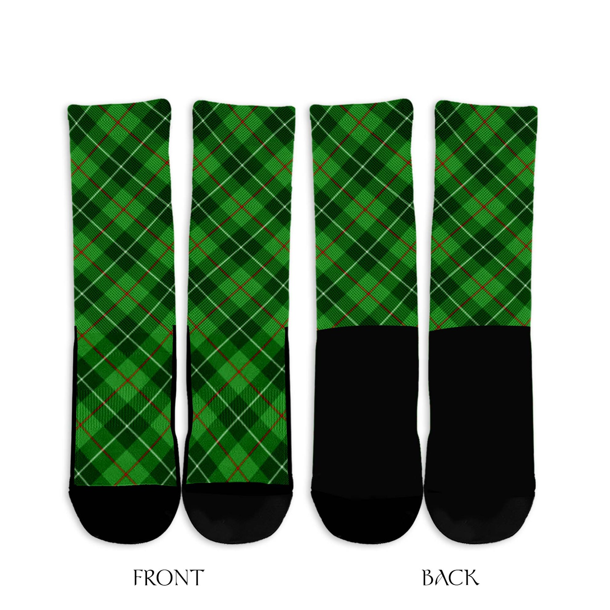 Clephane (Clephan) Tartan Crew Socks Cross Style - Tartan Vibes Clothing