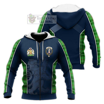 Clephane (Clephan) Tartan Knitted Hoodie with Family Crest and Lion Rampant Vibes Sport Style Unisex Knitted Zip Hoodie - Tartan Vibes Clothing