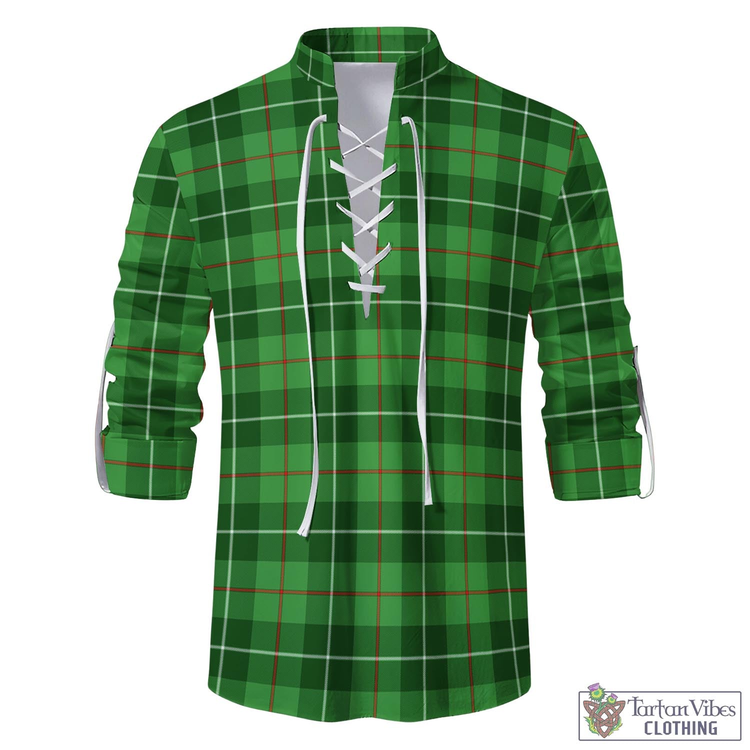 Clephane (Clephan) Tartan Men's Scottish Traditional Jacobite Ghillie Kilt Shirt - Tartan Vibes Clothing