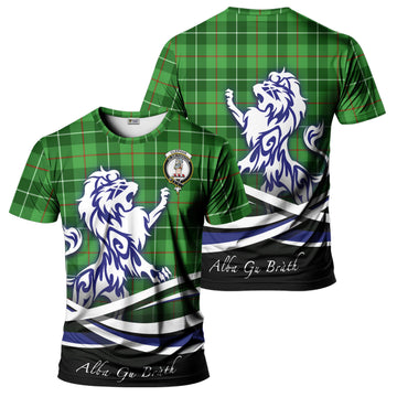 Clephan Tartan T-Shirt with Alba Gu Brath Regal Lion Emblem