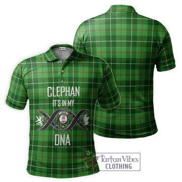 Clephane (Clephan) Tartan Polo Shirt with Family Crest DNA In Me Style - Tartan Vibes Clothing