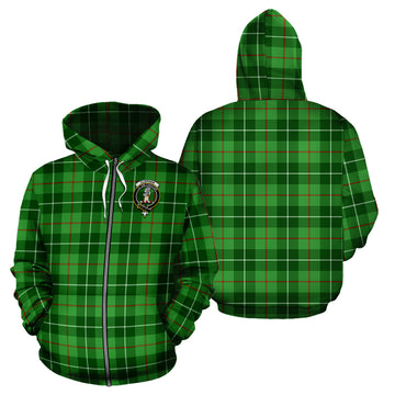 Clephan Tartan Hoodie with Family Crest
