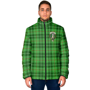 Clephane (Clephan) Tartan Padded Jacket with Family Crest - Tartan Vibes Clothing