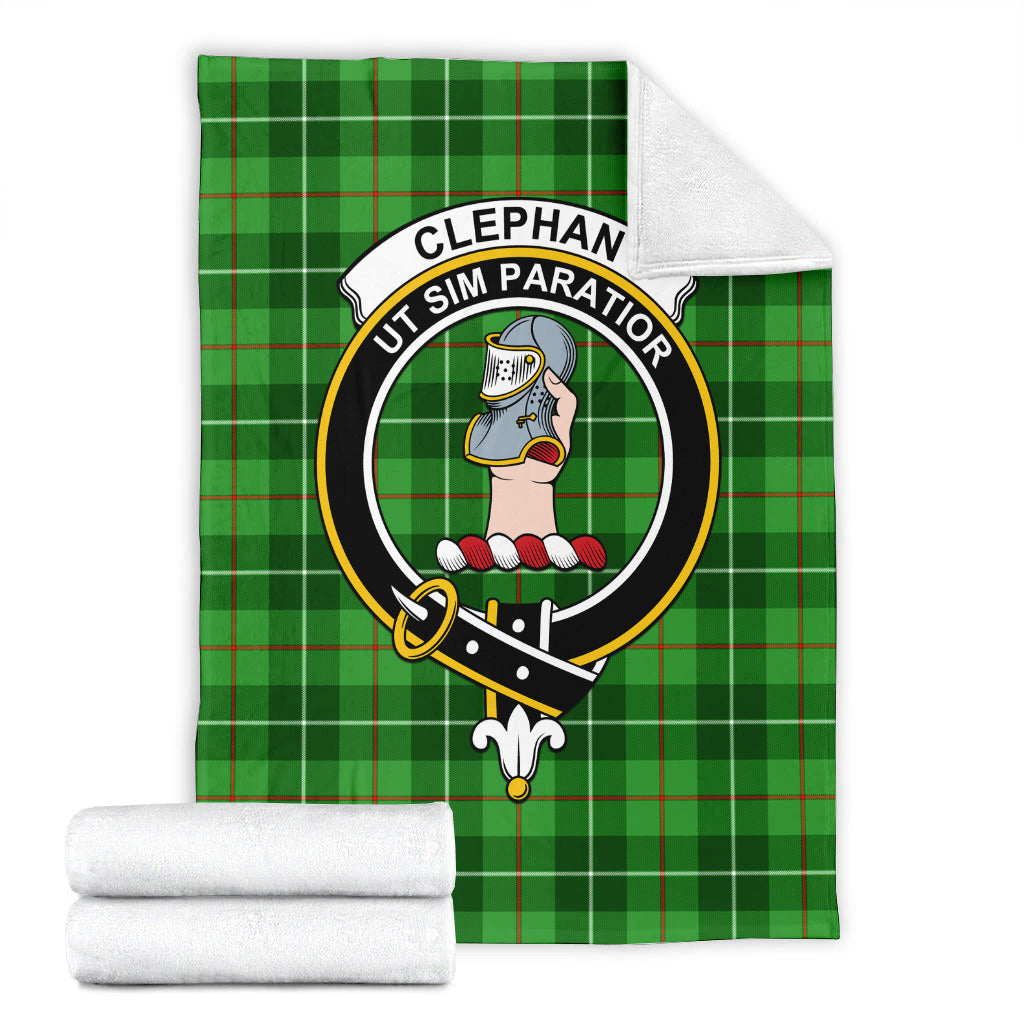 Clephane (Clephan) Tartan Blanket with Family Crest - Tartan Vibes Clothing
