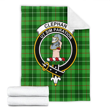 Clephane (Clephan) Tartan Blanket with Family Crest - Tartan Vibes Clothing