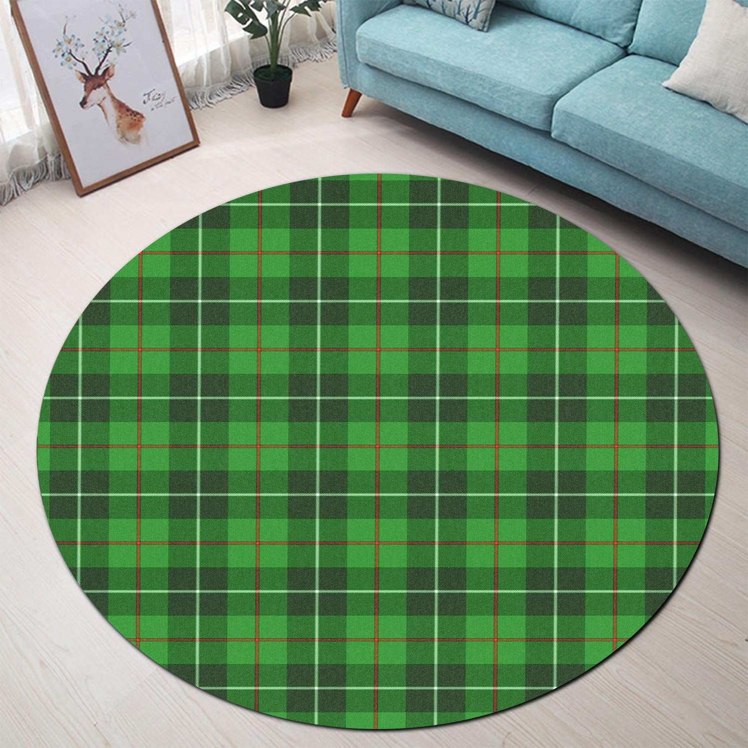 Clephane (Clephan) Tartan Round Rug - Tartan Vibes Clothing