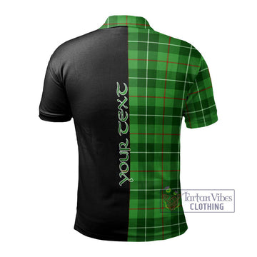 Clephane (Clephan) Tartan Polo Shirt with Family Crest and Half Of Me Style - Tartan Vibes Clothing