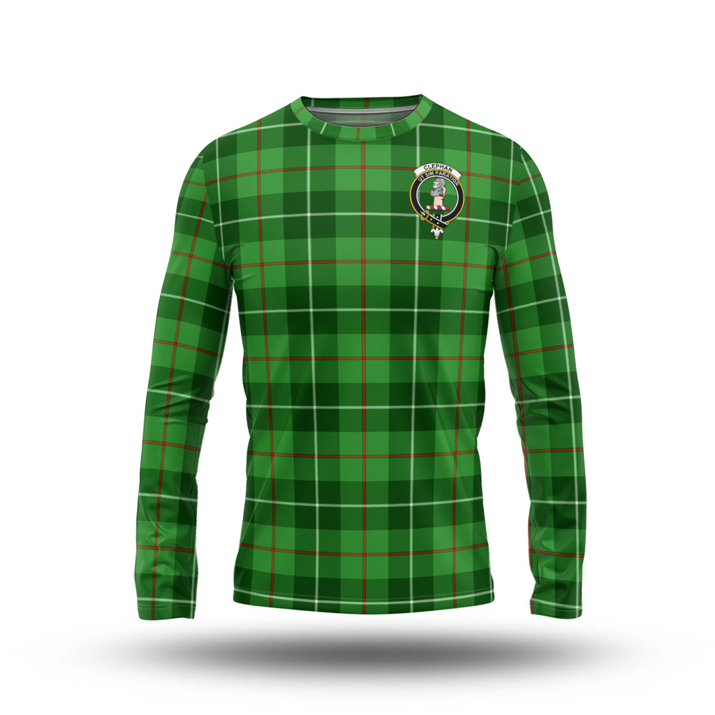 Clephane (Clephan) Tartan Long Sleeve T-Shirt with Family Crest - Tartan Vibes Clothing