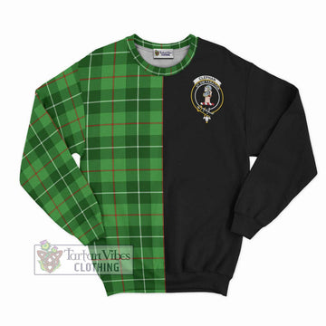 Clephane (Clephan) Tartan Sweatshirt with Family Crest and Half Of Me Style - Tartanvibesclothing Shop