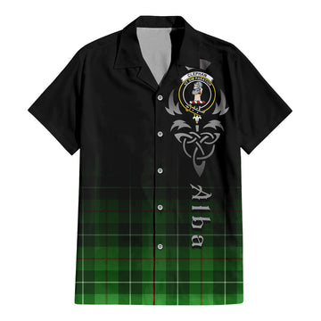 Clephane (Clephan) Tartan Hawaiian Shirt Shirt Featuring Alba Gu Brath Family Crest Celtic Inspired - Tartan Vibes Clothing