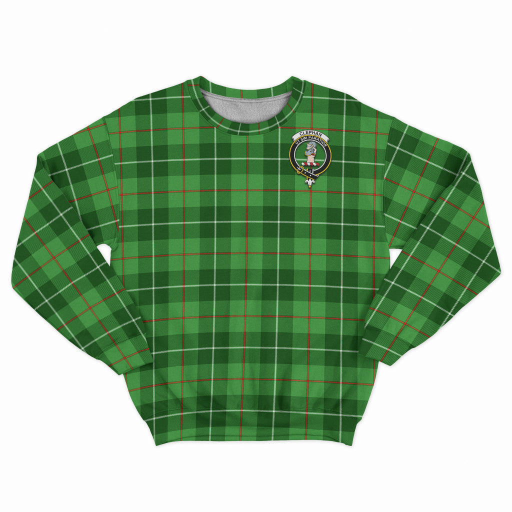 Clephane (Clephan) Tartan Sweatshirt with Family Crest - Tartan Vibes Clothing
