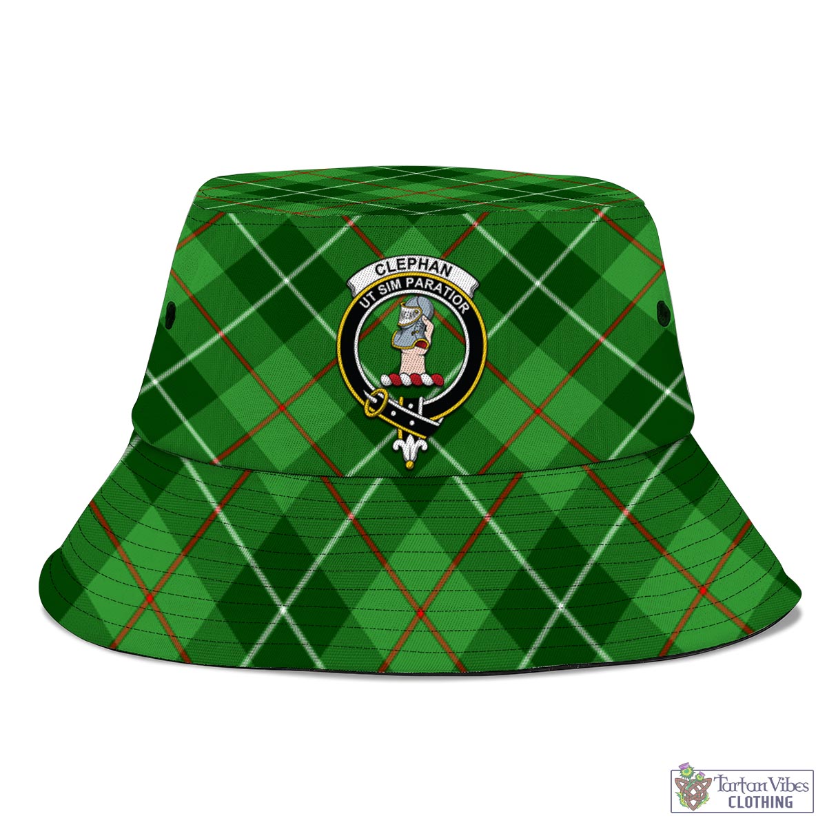 Clephane (Clephan) Tartan Bucket Hat with Family Crest - Tartan Vibes Clothing