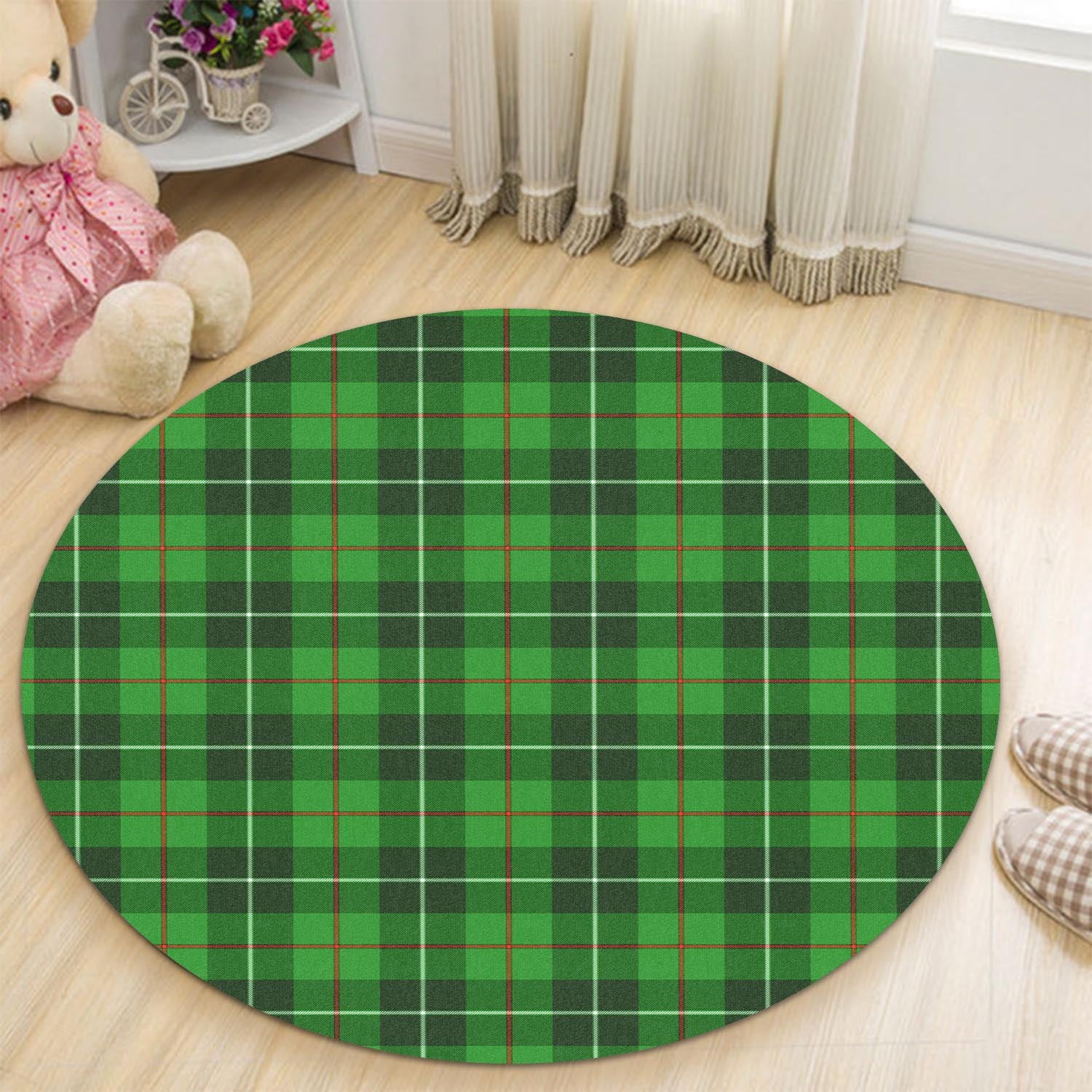Clephane (Clephan) Tartan Round Rug - Tartan Vibes Clothing