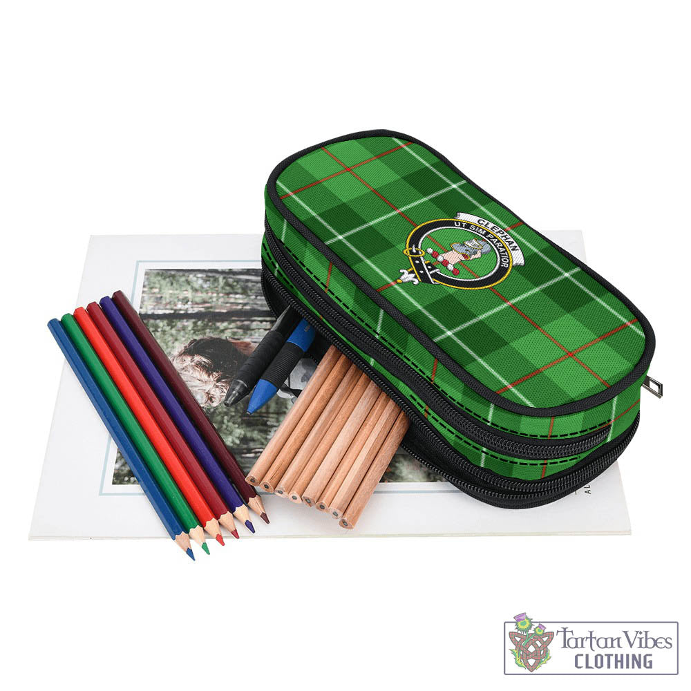 Clephane (Clephan) Tartan Pen and Pencil Case with Family Crest - Tartan Vibes Clothing