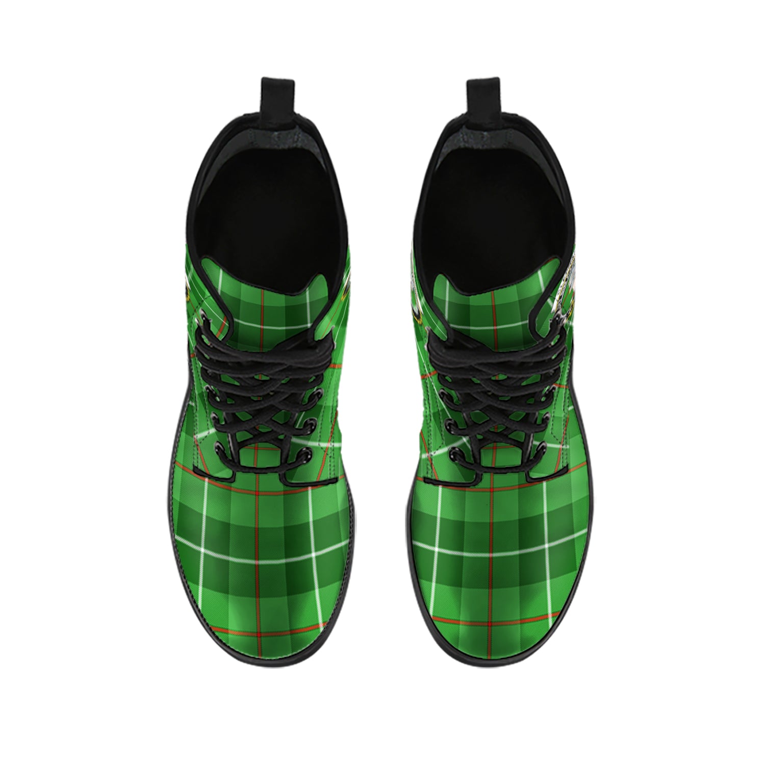 clephan-tartan-leather-boots-with-family-crest