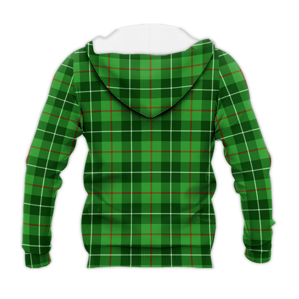 Clephane (Clephan) Tartan Knitted Hoodie with Family Crest - Tartan Vibes Clothing