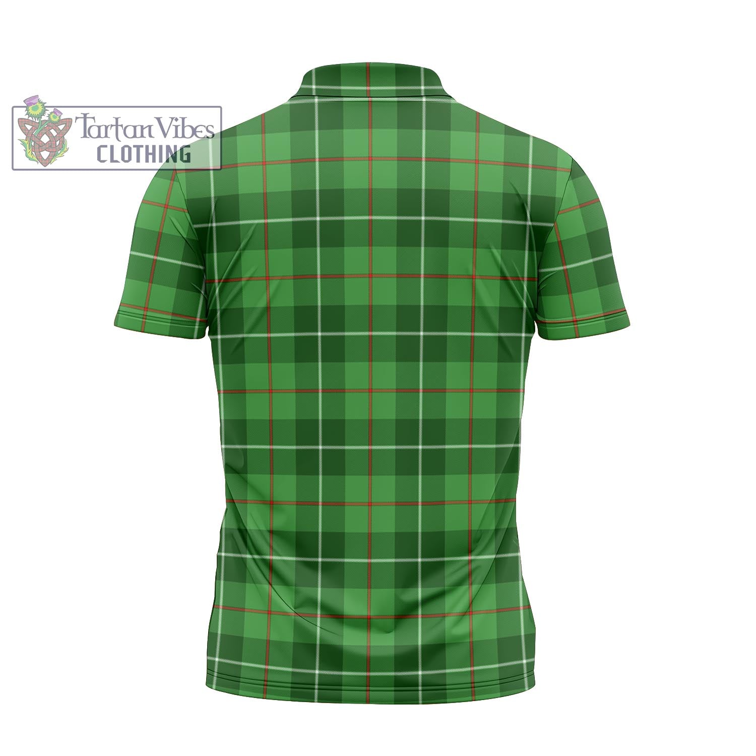 Tartan Vibes Clothing Clephan Tartan Zipper Polo Shirt with Family Crest
