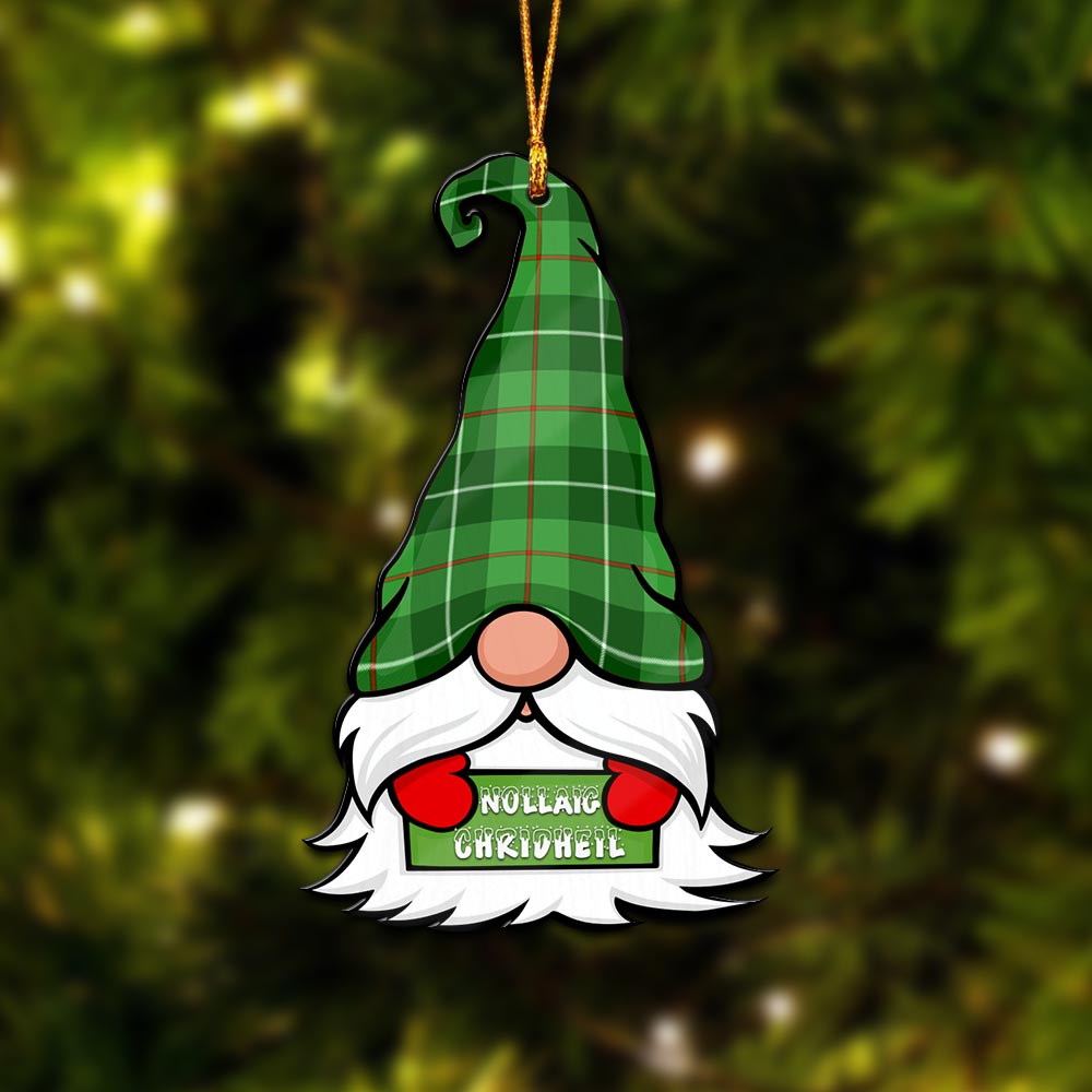 Clephane (Clephan) Gnome Christmas Ornament with His Tartan Christmas Hat - Tartan Vibes Clothing