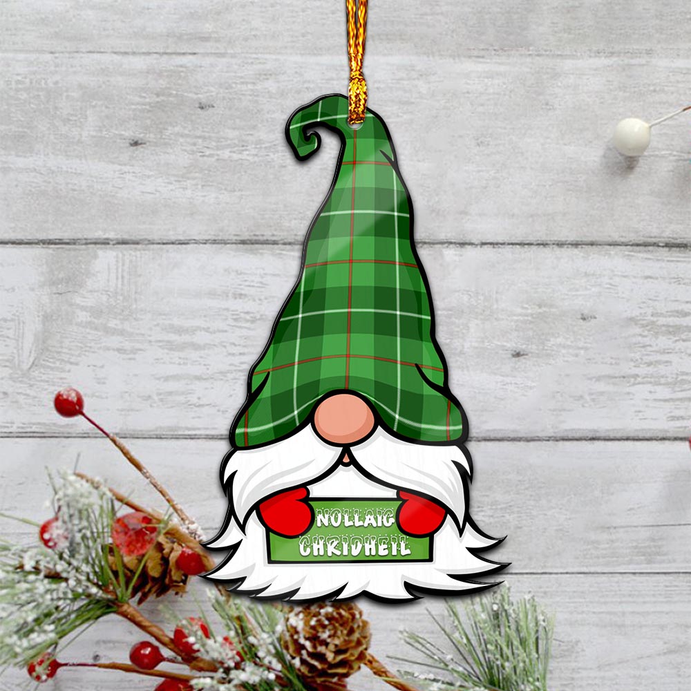 Clephane (Clephan) Gnome Christmas Ornament with His Tartan Christmas Hat - Tartan Vibes Clothing