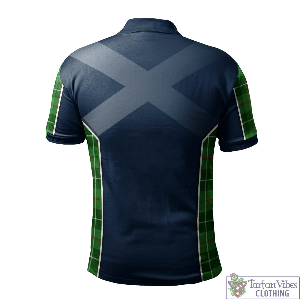 Tartan Vibes Clothing Clephan Tartan Men's Polo Shirt with Family Crest and Scottish Thistle Vibes Sport Style