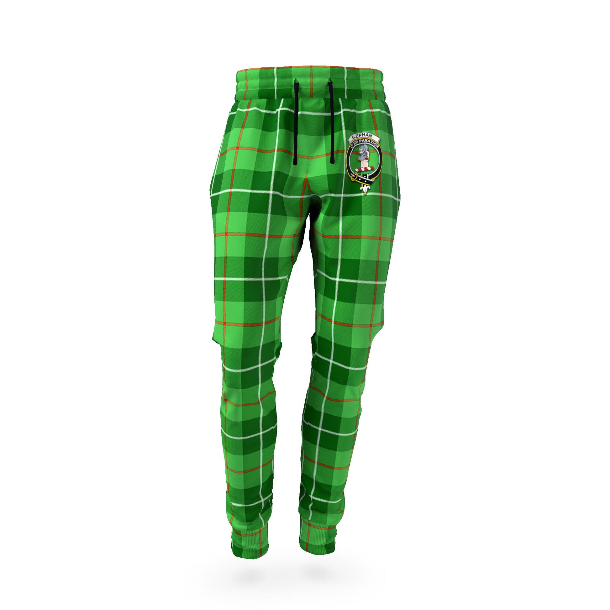 Clephane (Clephan) Tartan Joggers Pants with Family Crest - Tartan Vibes Clothing
