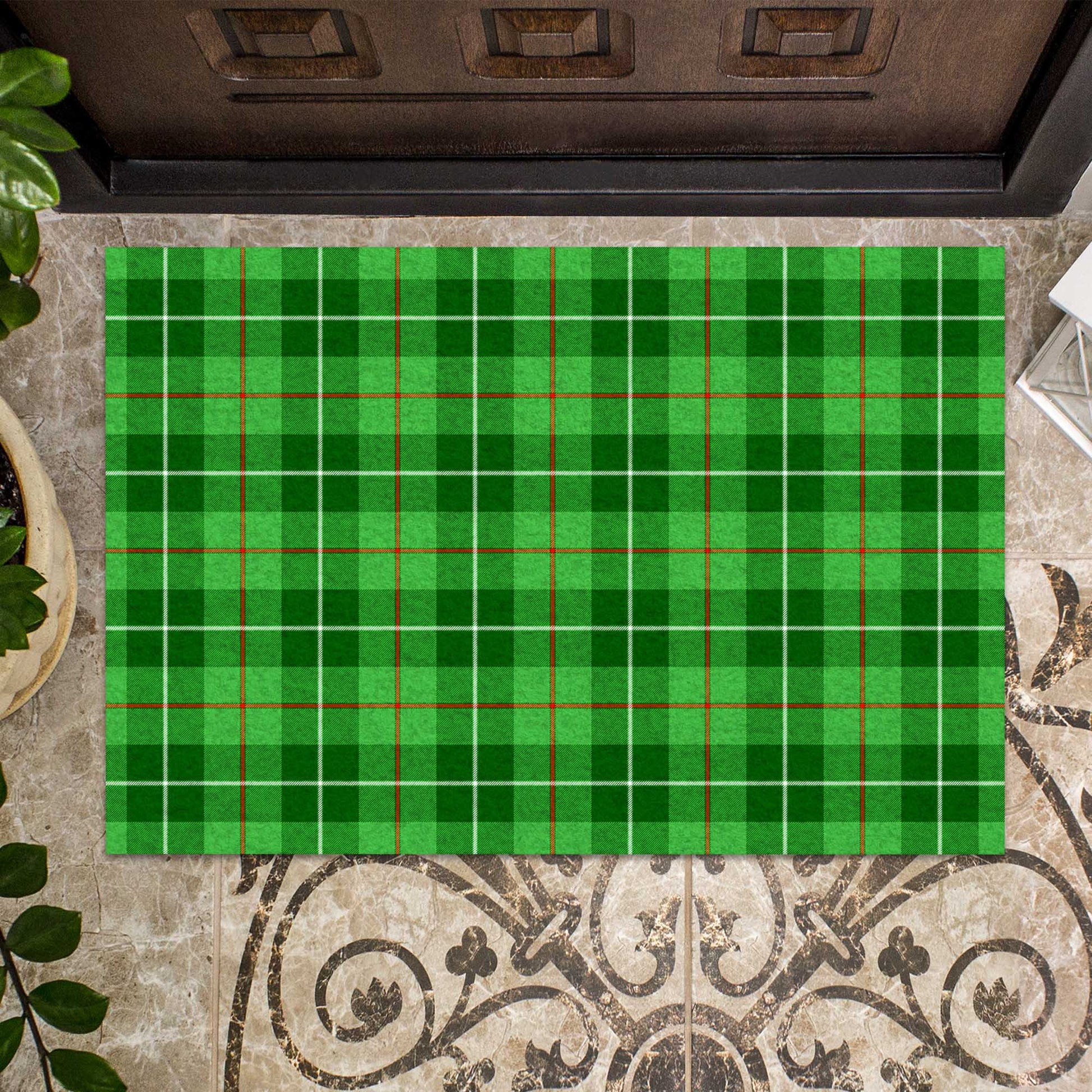Clephane (Clephan) Tartan Rubber Doormat - Tartan Vibes Clothing