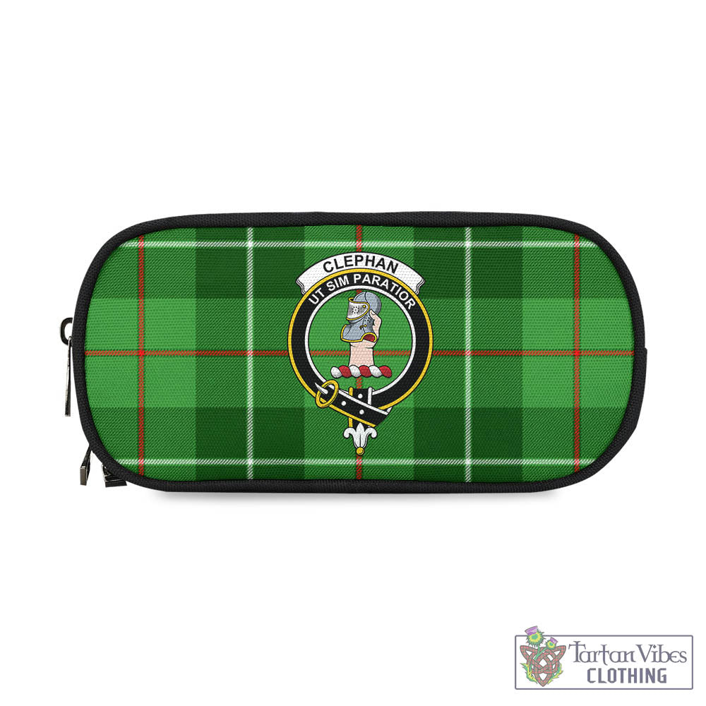 Clephane (Clephan) Tartan Pen and Pencil Case with Family Crest - Tartan Vibes Clothing