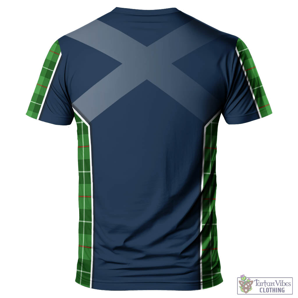 Tartan Vibes Clothing Clephan Tartan T-Shirt with Family Crest and Lion Rampant Vibes Sport Style