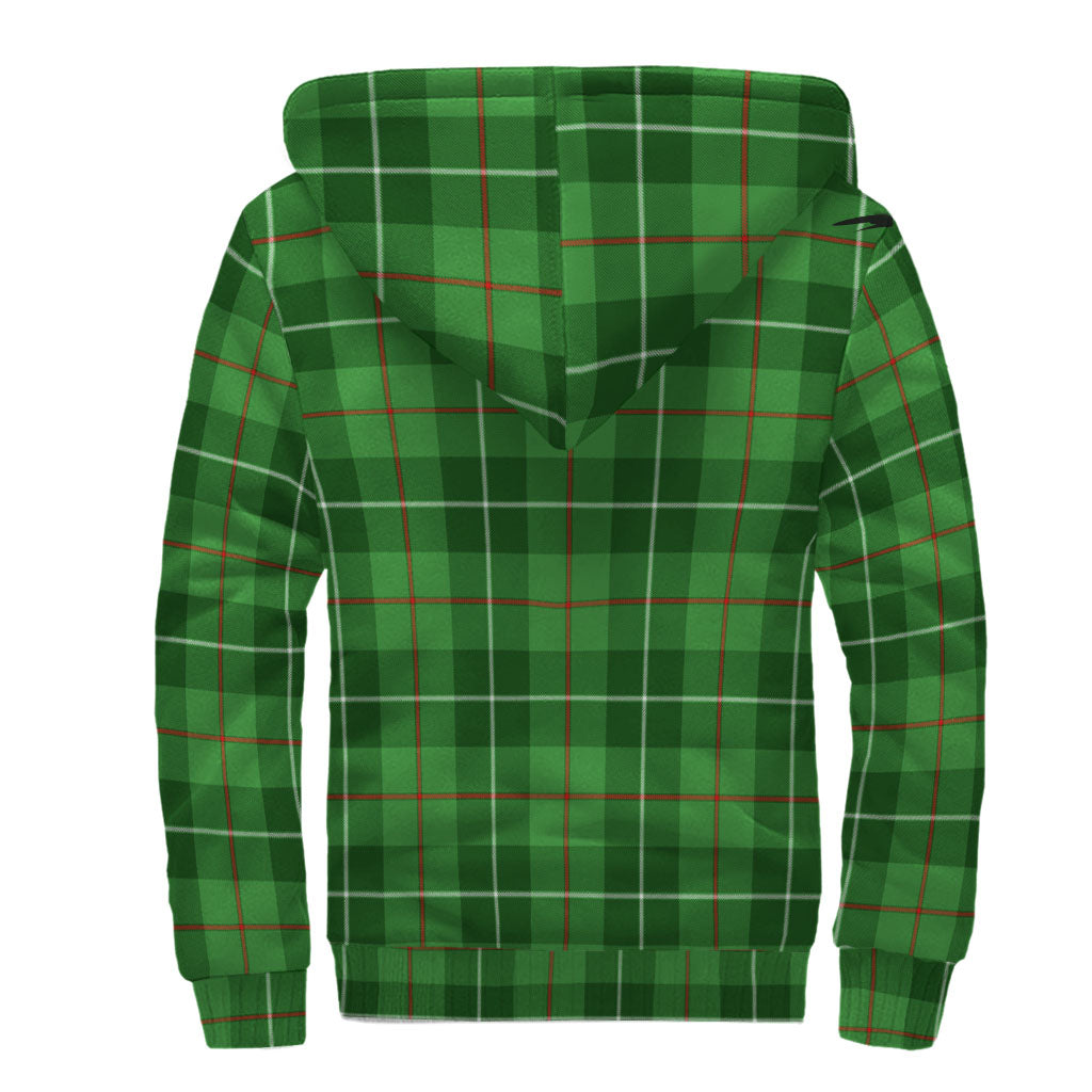 Clephane (Clephan) Tartan Sherpa Hoodie with Family Crest - Tartan Vibes Clothing